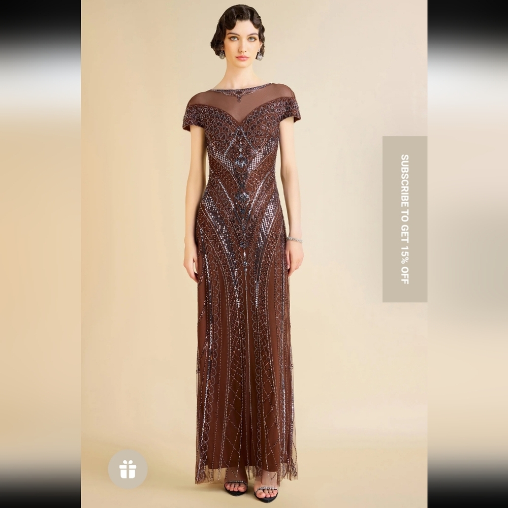 Like New - Babeyond Beaded Evening Gown